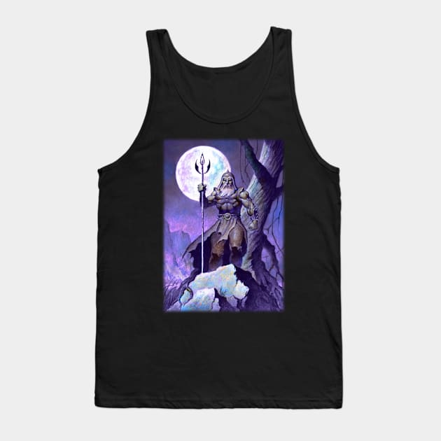 Viking Moon Tank Top by Paul_Abrams